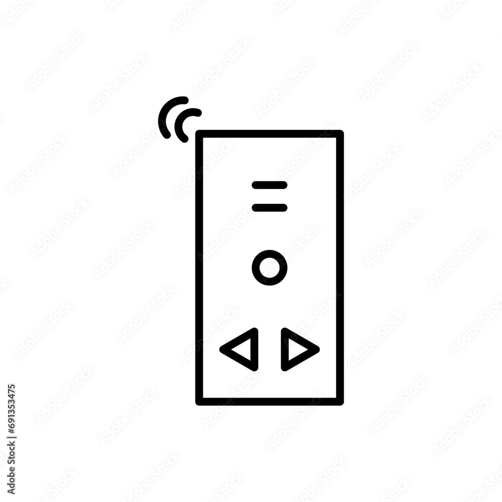 remote control line icon