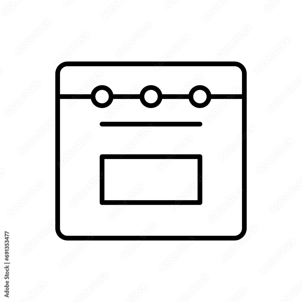 oven line icon oven line icon