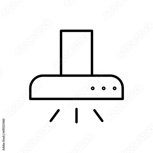 extractor hood line icon