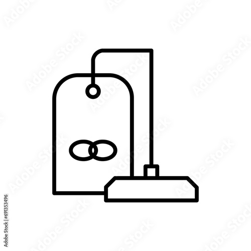 vacuum cleaner line icon
