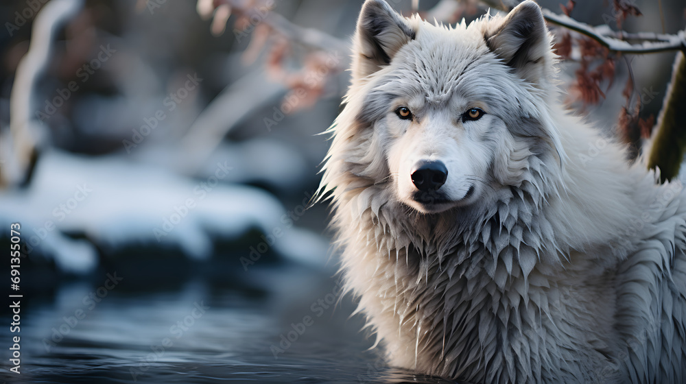 Obraz premium wolf in the snow