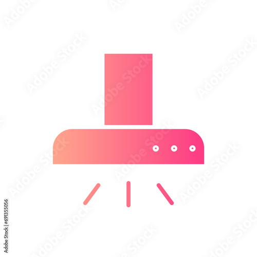 extractor hood gradient icon