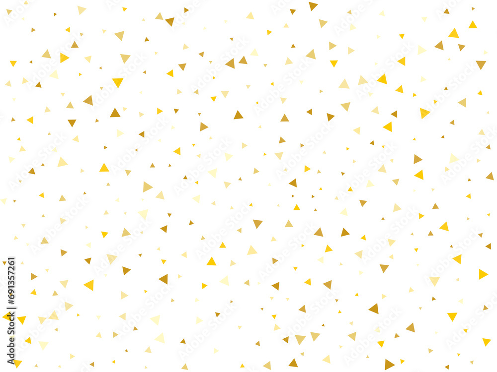 Birthday Golden Triangle Confetti