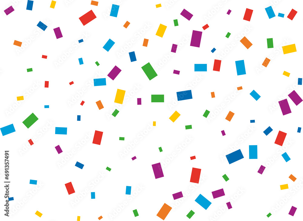 Rectangular Rainbow Confetti Rectangular Rainbow Confetti