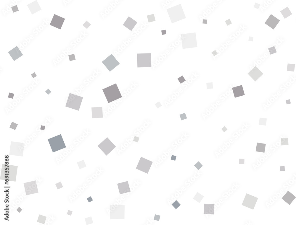 Silver Square Confetti Silver Square Confetti