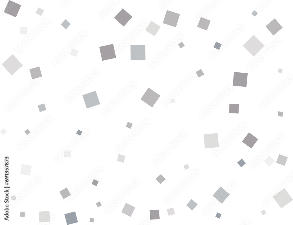 Silver Square Confetti Silver Square Confetti