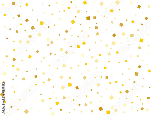 Stylish Golden Square Confetti