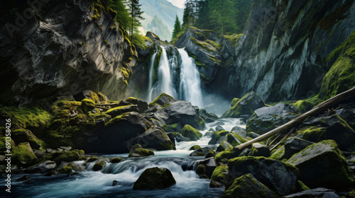 Waterfall Gasteiner Ache river Bad Gastein nature © Salman
