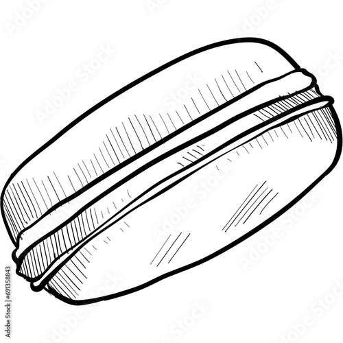 sandwich candy handdrawn illustration