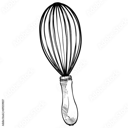 egg beater handdrawn illustration