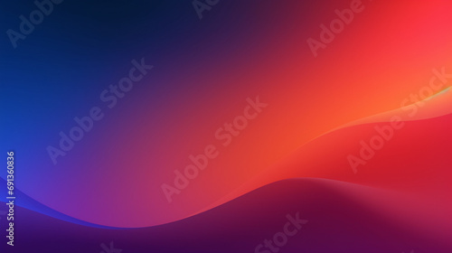 Dark grainy background. Purple, red, orange, blue black colors background. Cover abstract design