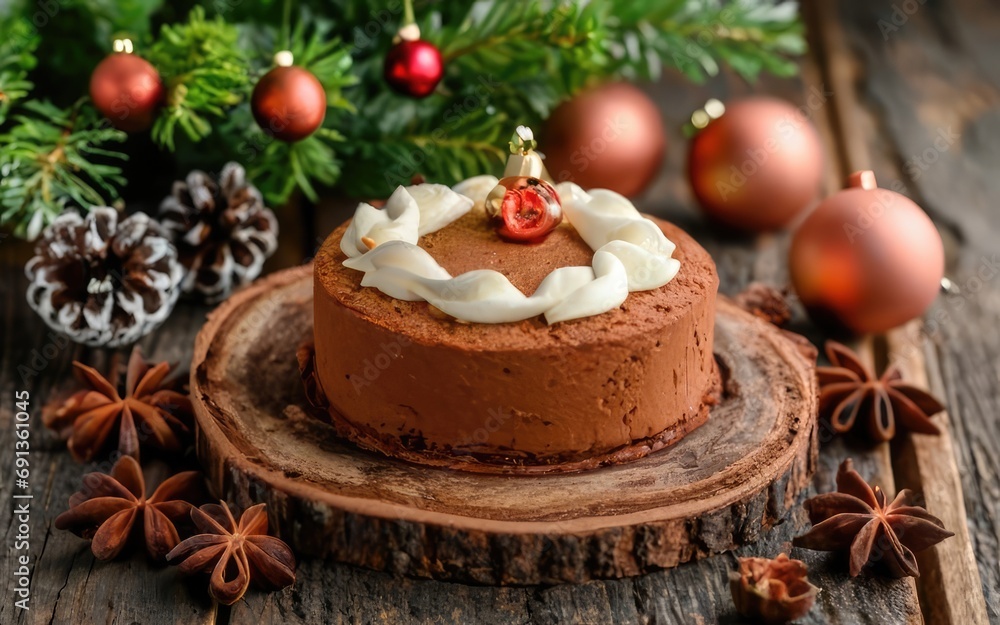 Christmas Cake background, Christmas holiday