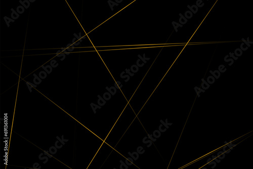 Abstract black with gold lines, triangles background modern design. Vector illustration EPS 10.