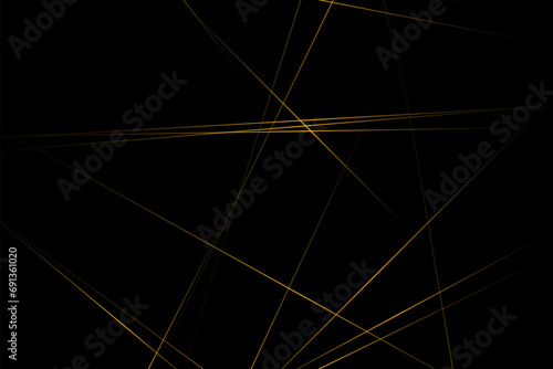 Abstract black with gold lines  triangles background modern design. Vector illustration EPS 10.