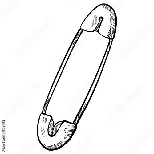 needle handdrawn illustration