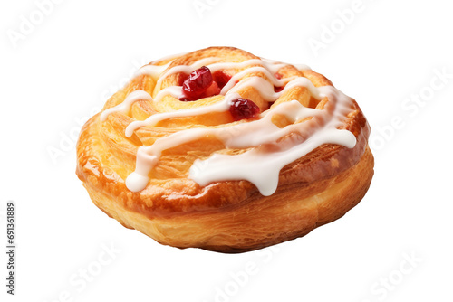 Buttery Flavors Danish Creation isolated on transparent background