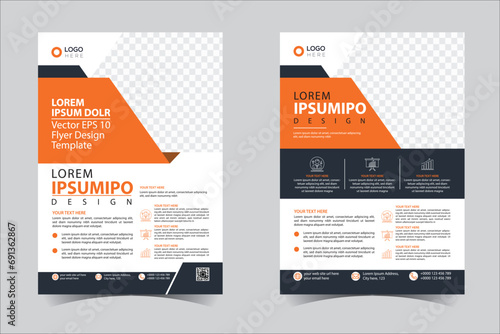 Flyer design, brochure template layout design. Corporate business annual report, catalog, magazine, flyer mockup