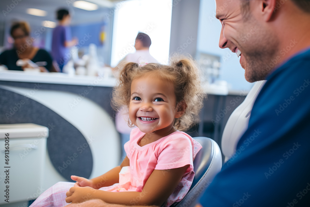 Smiling pediatric dentist with a young patient in dental clinic, Professional stomatology for kid. Smiling pediatric dentist with a young patient in dental clinic, Professional stomatology for kid.