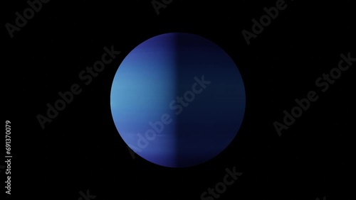 Neptune Planet VFX rotating