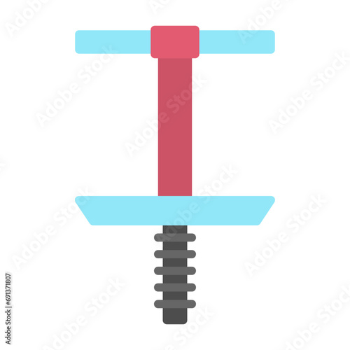 Obraz na płótnie Pogo Stick Icon w salonie