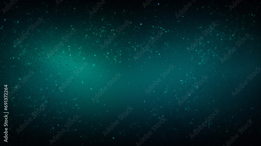Dark green glowing background. Grainy gradient background texture. webpage header banner design