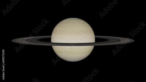 Saturn VFX rotating planet