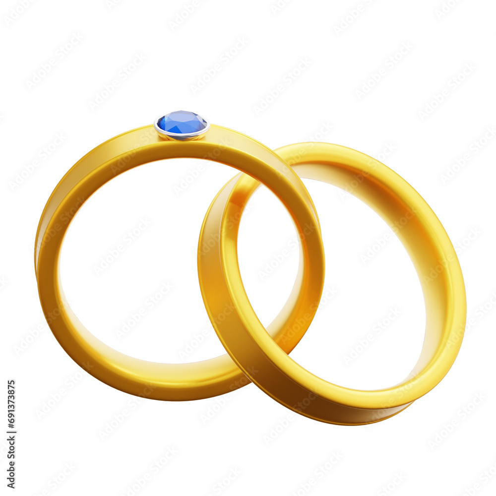 3d rendering couple ring illustration 3d rendering couple ring illustration