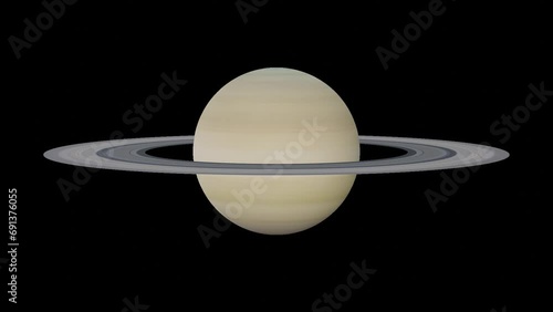 Saturn VFX rotating planet