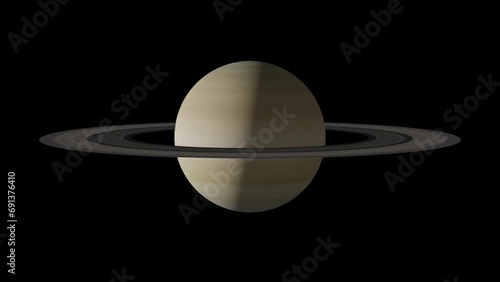 Saturn VFX rotating planet