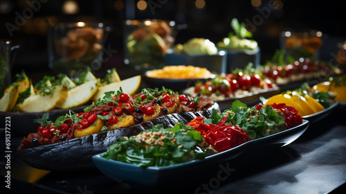 Cuisine Culinary Buffet Dinner Catering Dining Food Celebration Party Concept.
