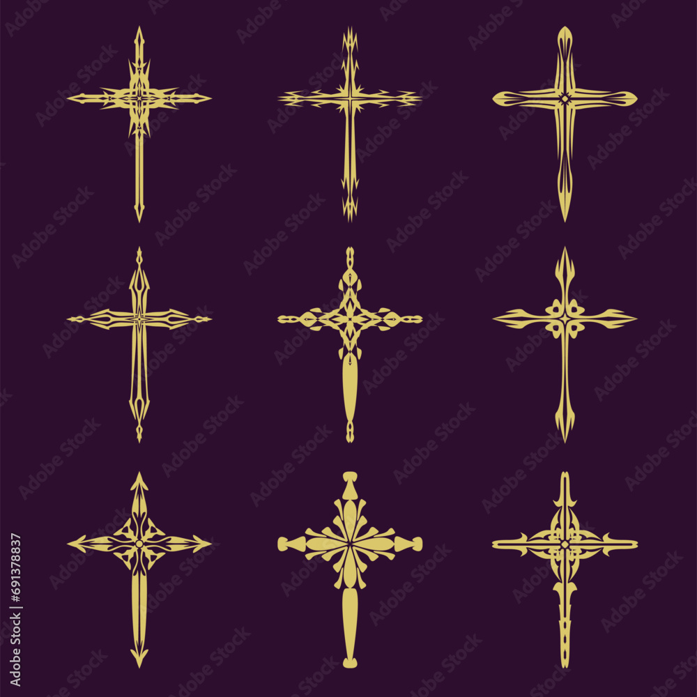 golden cross pattern