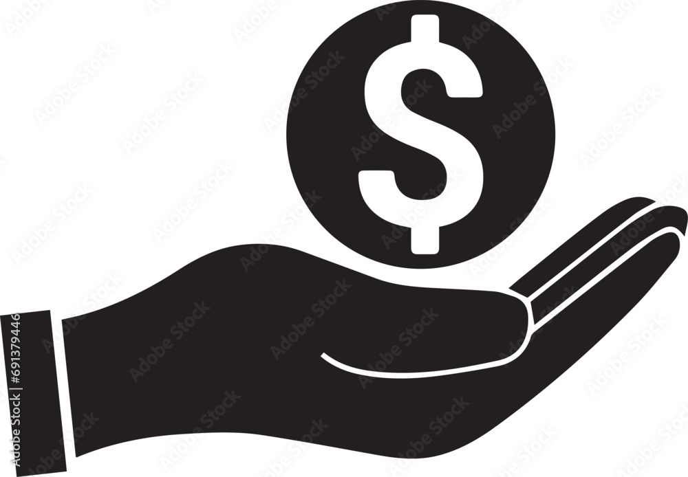 hand holding dallor icon. mutual fund, earning money and revenue icons. Containing loan, cash saving and financial goal and profit symbal, budget Solid icons hand holding dallor icon. mutual fund, earning money and revenue icons. Containing loan, cash saving and financial goal and profit symbal, budget Solid icons