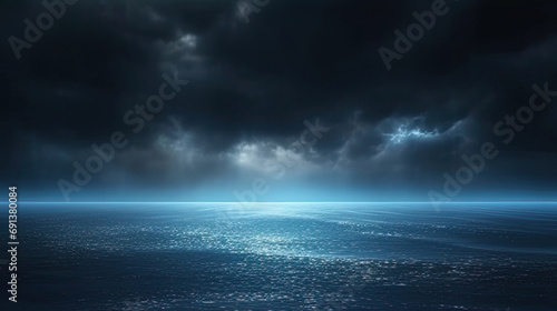 A dark blue background with light shining through the water. Perfect for underwater-themed designs, maritime or aquatic promotions, or peaceful and calming visual content. Ideal for web banners, poste