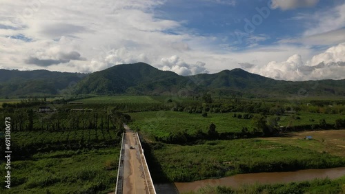 Kok River in Taton Area, Mae Ai District, Chiang Mai, Thailand