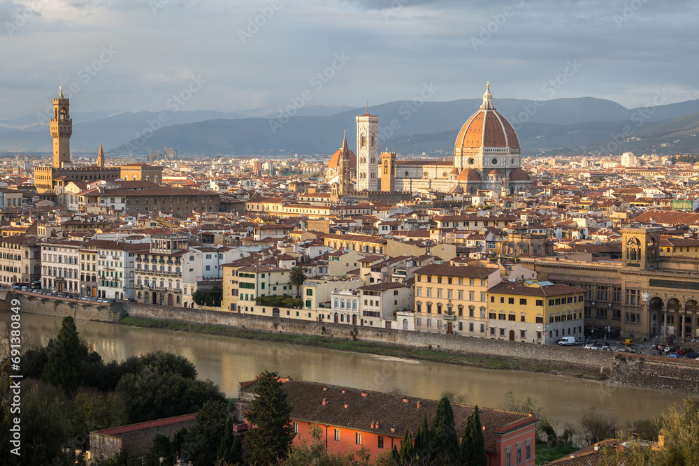 city skyline of Florence, Tuscany, Italy
