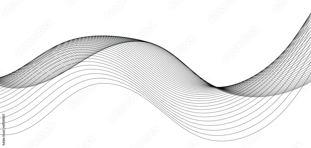 wave curvy line design elements with minimal texture. abstract futuristic tech background. Curved wavy line. Stylized line art background. Vector illustration. wave curvy line design elements with minimal texture. abstract futuristic tech background. Curved wavy line. Stylized line art background. Vector illustration.
