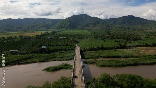 Kok River in Taton Area, Mae Ai District, Chiang Mai, Thailand
