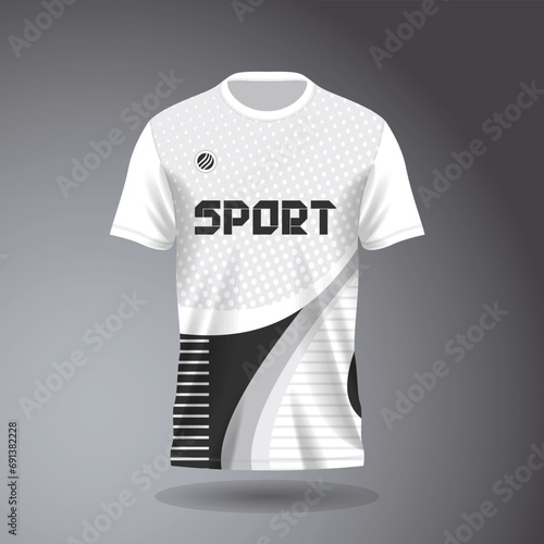 Free vector soccer jersey template sports t-shirt design photo