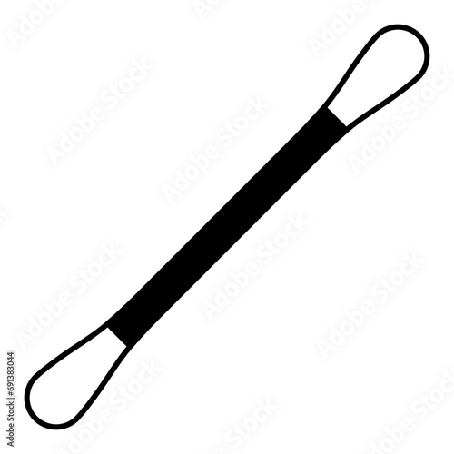 Icon cotton swab for cleaning ears, ear stick