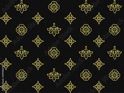 background, Thai pattern, classic, Thai art
