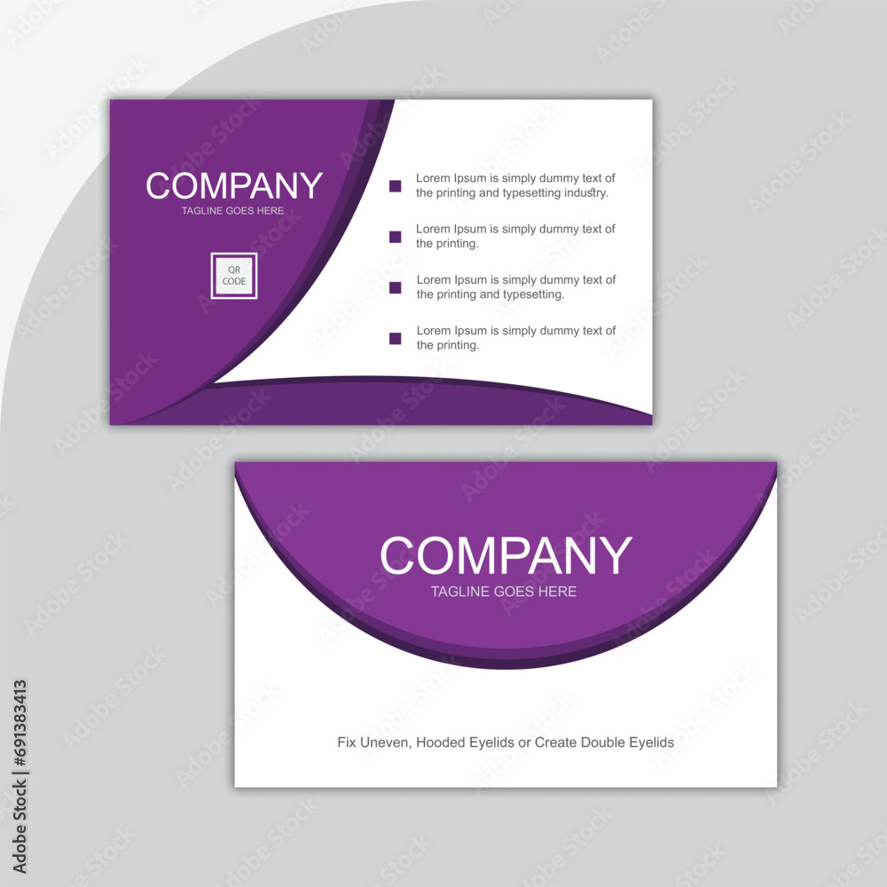 Creative and modern business card template 