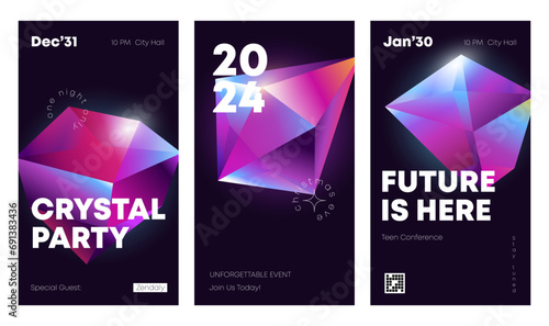 Crystal Poster Or Stories Bg Set