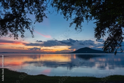 Sunset Pasak Cholasit Dam,Lopburi