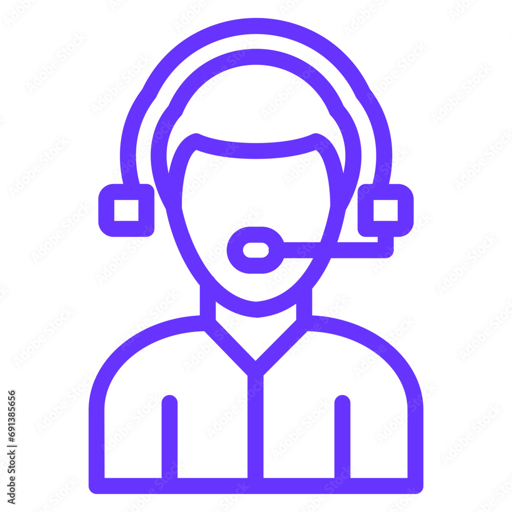 Customer Service Icon Style Customer Service Icon Style