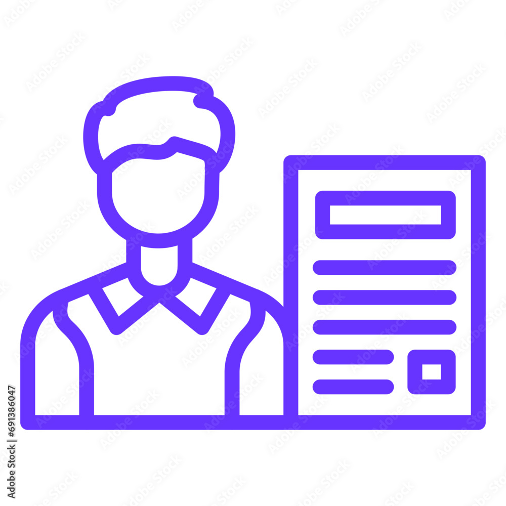 Independent Contractor Icon Style