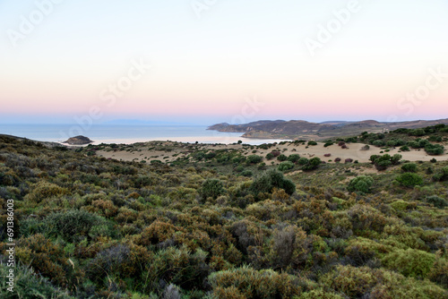 sand dunes - Ammothines, Gomati area, Lemnos island, Greece, Aegean Sea photo