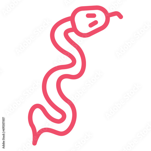 Snake Icon Style