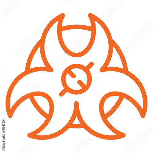 Biohazard Icon Style
