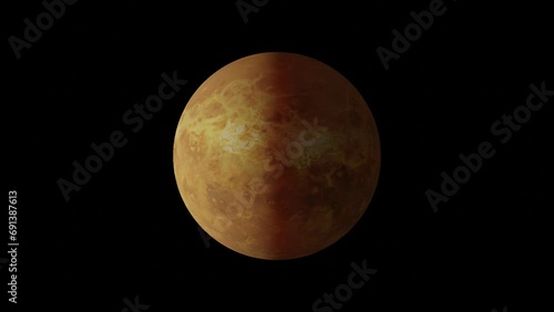 Venus Planet VFX Rotating