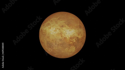 Venus Planet VFX Rotating